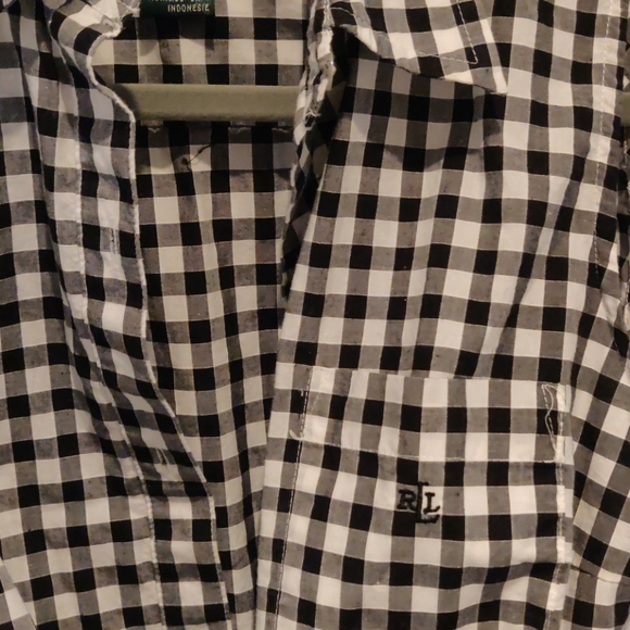 Lauren Ralph Lauren tie front sleeveless blouse - Picture 3 of 3